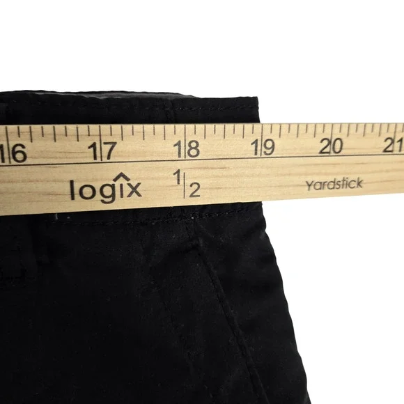 Plugg Black Mid Rise Flat Front Utility Hiking Outdoor Men's Cargo Shorts 38 - Picture 5 of 6